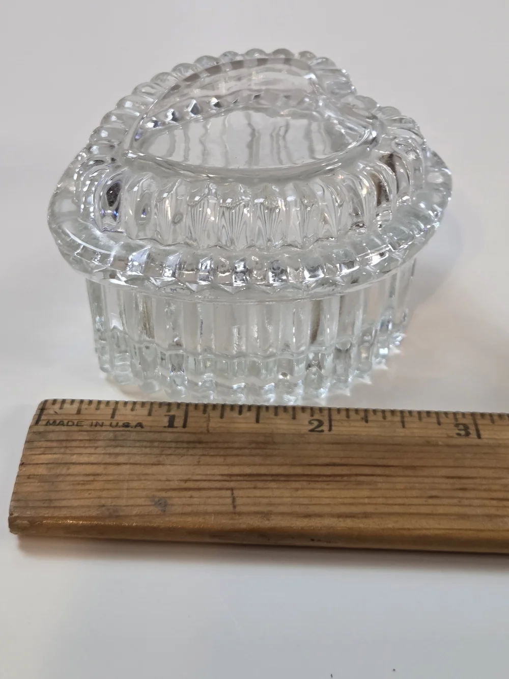 Clear Heart-Shaped Glass Trinket Box - Home Accents